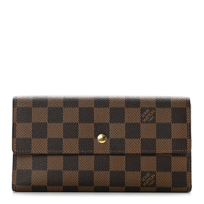 Louis Vuitton Damier Ebene Porte Tresor International Wallet 1 of 9