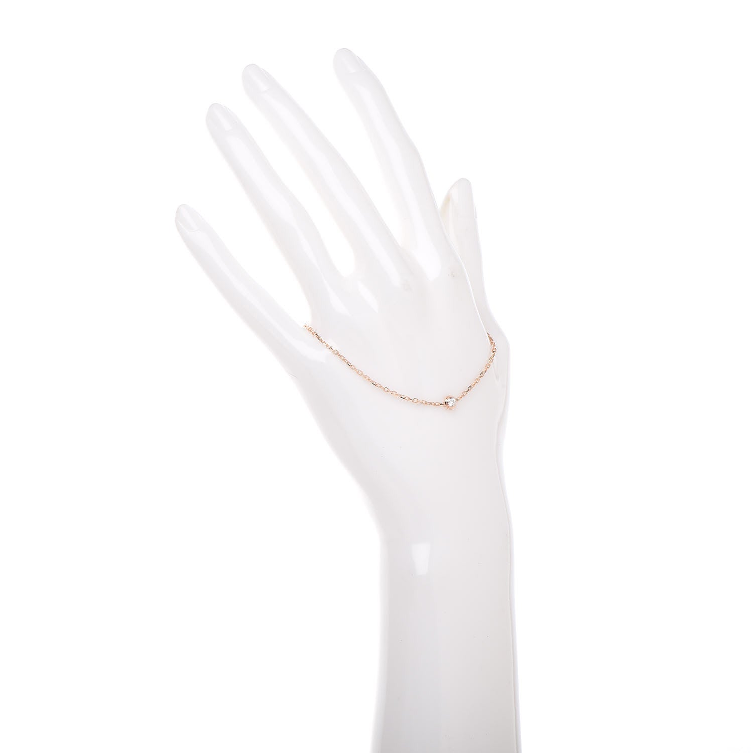 Cartier 18K Pink Gold Diamond SM D'Amour Bracelet 2 of 6