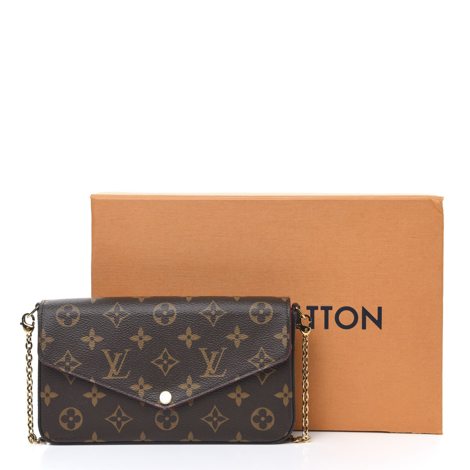 Louis Vuitton Monogram Pochette Felicie Chain Wallet Fuchsia 11 of 11