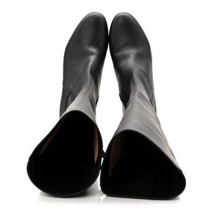 Christian Louboutin Calfskin Jane Botta 55 Knee High Boots 38 Black 5 of 8