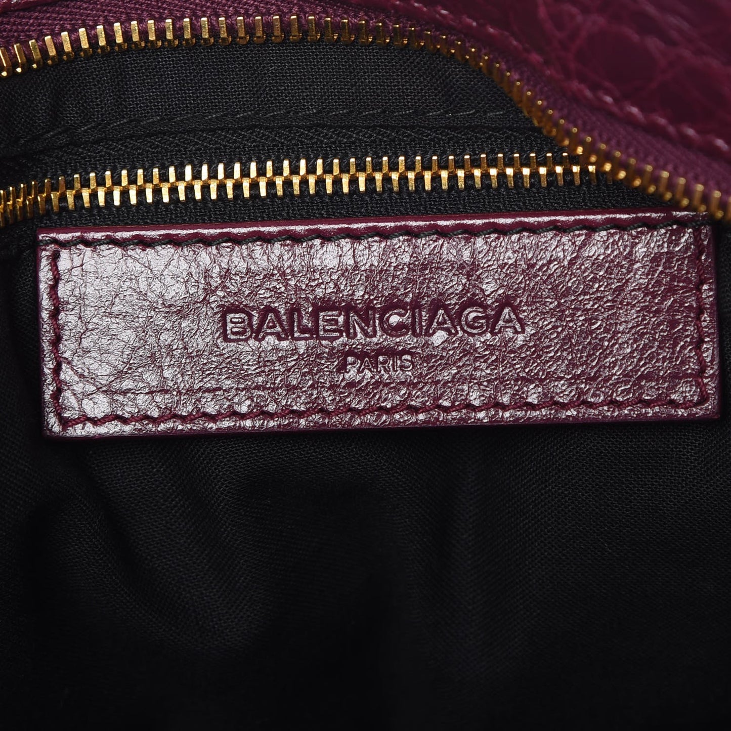 Agneau Giant 12 Gold Hardware City Violet Prune