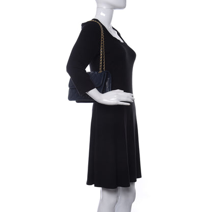 Chanel Caviar Quilted Medium Sweet Classic Flap Navy Blue 2 of 10