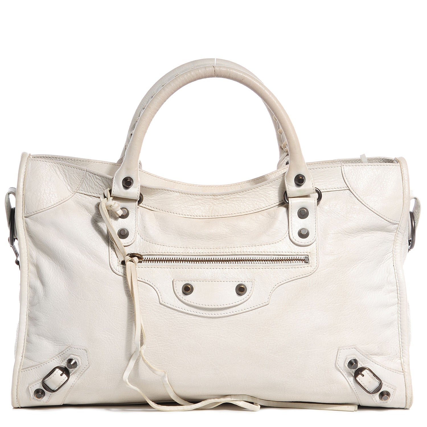 Balenciaga Agneau Classic Hardware City White 1 of 15