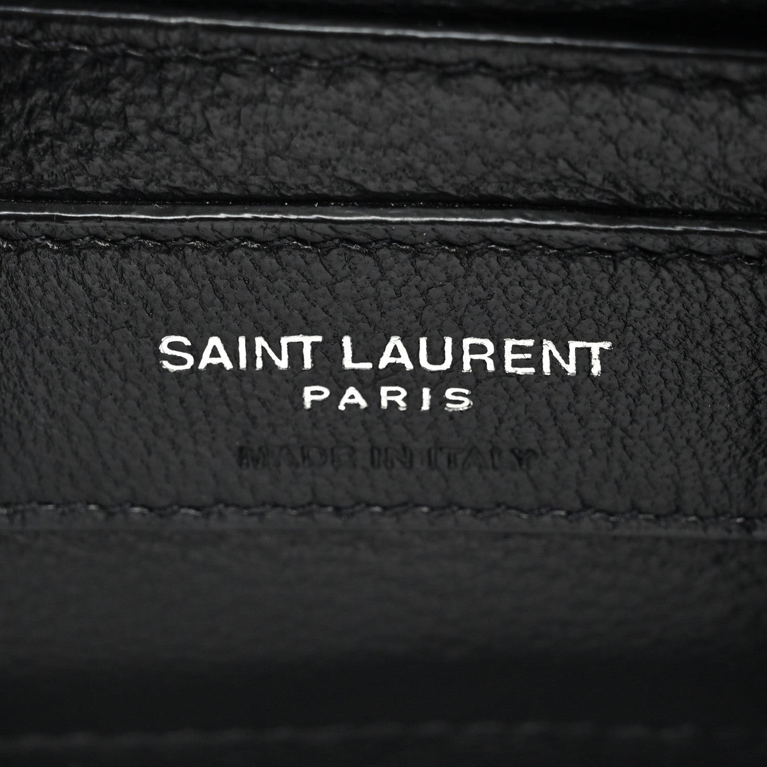 Saint Laurent Calfskin Lizard Embossed Le 61 Camera Bag Black 6 of 10