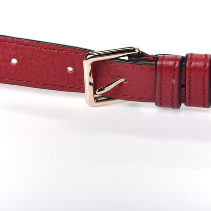 Valentino Garavani Grained Calfskin Rockstud Belt Bag 95 Red 13 of 13