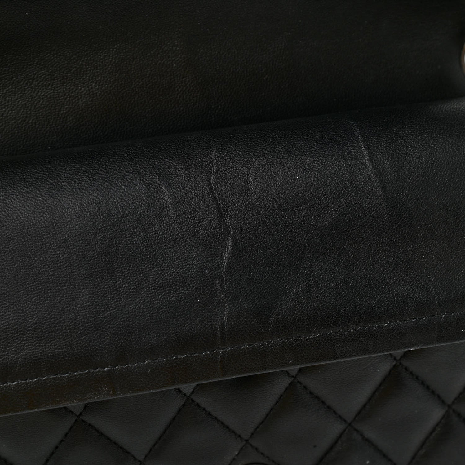 Chanel Lambskin Quilted Medium Double Flap Black 8 of 11