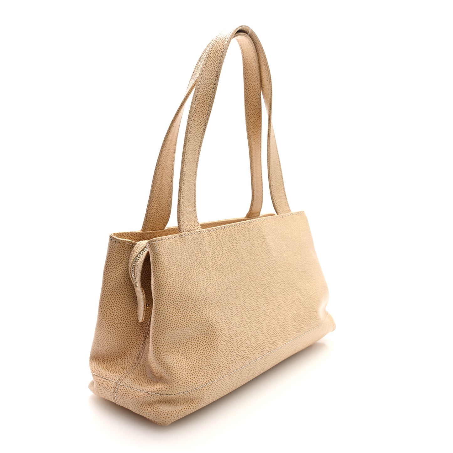 Caviar CC Shoulder Bag Beige