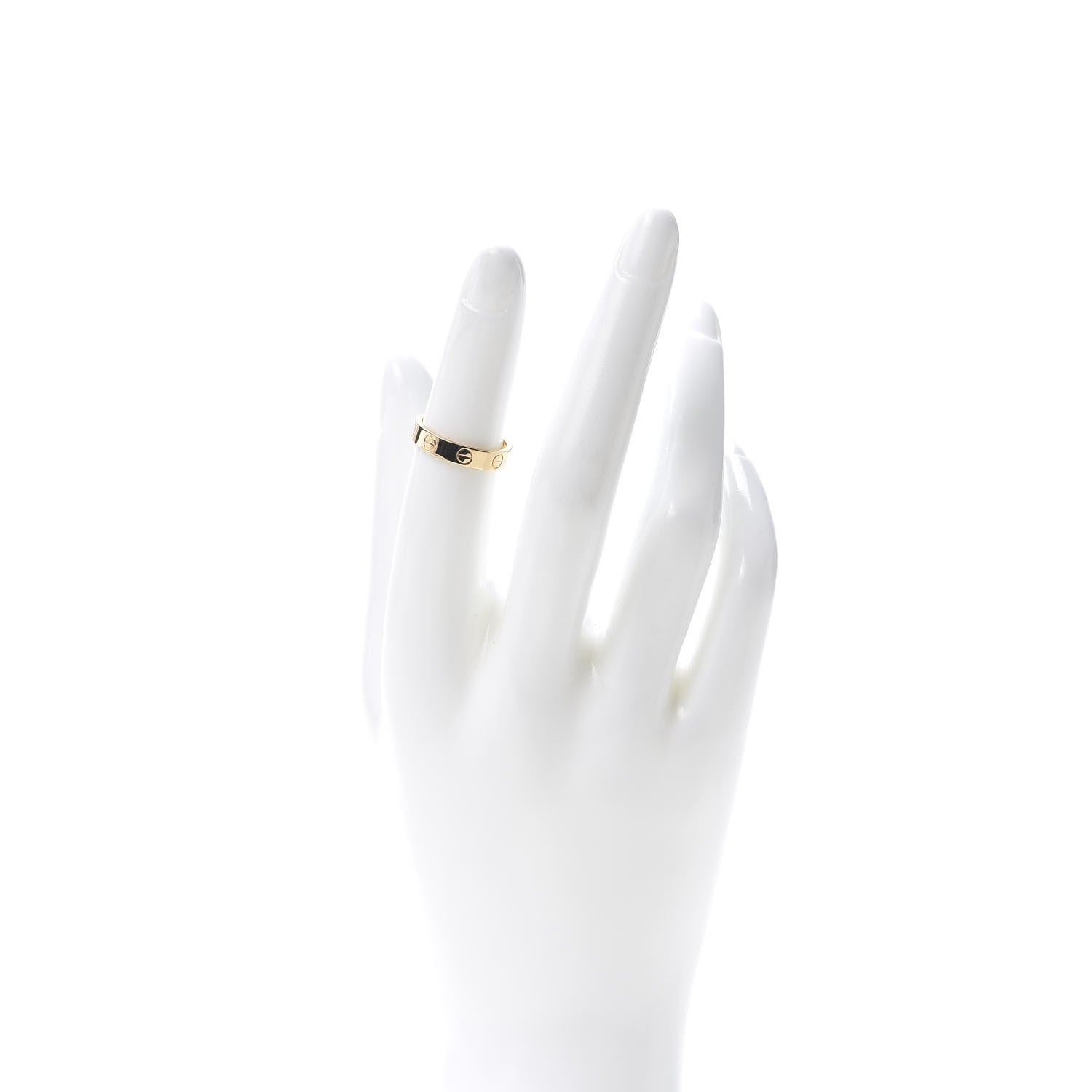 Cartier 18K Yellow Gold 3.5mm LOVE Wedding Band Ring 49 4.75 2 of 5