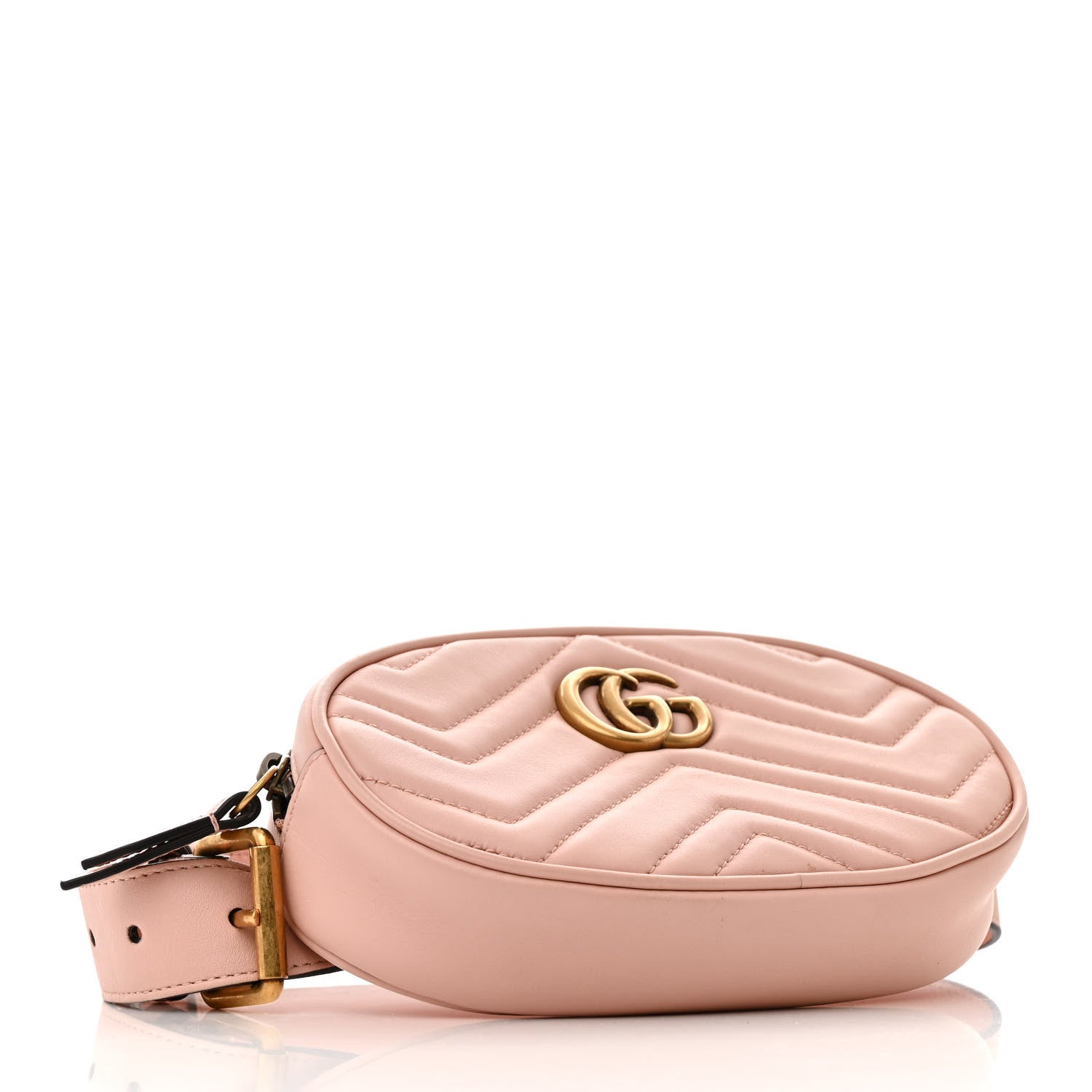 Gucci Calfskin Matelasse GG Marmont Belt Bag 65 95/38 Perfect Pink 7 of 25