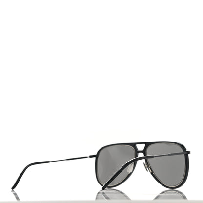 Saint Laurent Metal Aviator Classic 11 Rim Sunglasses Black 4 of 9