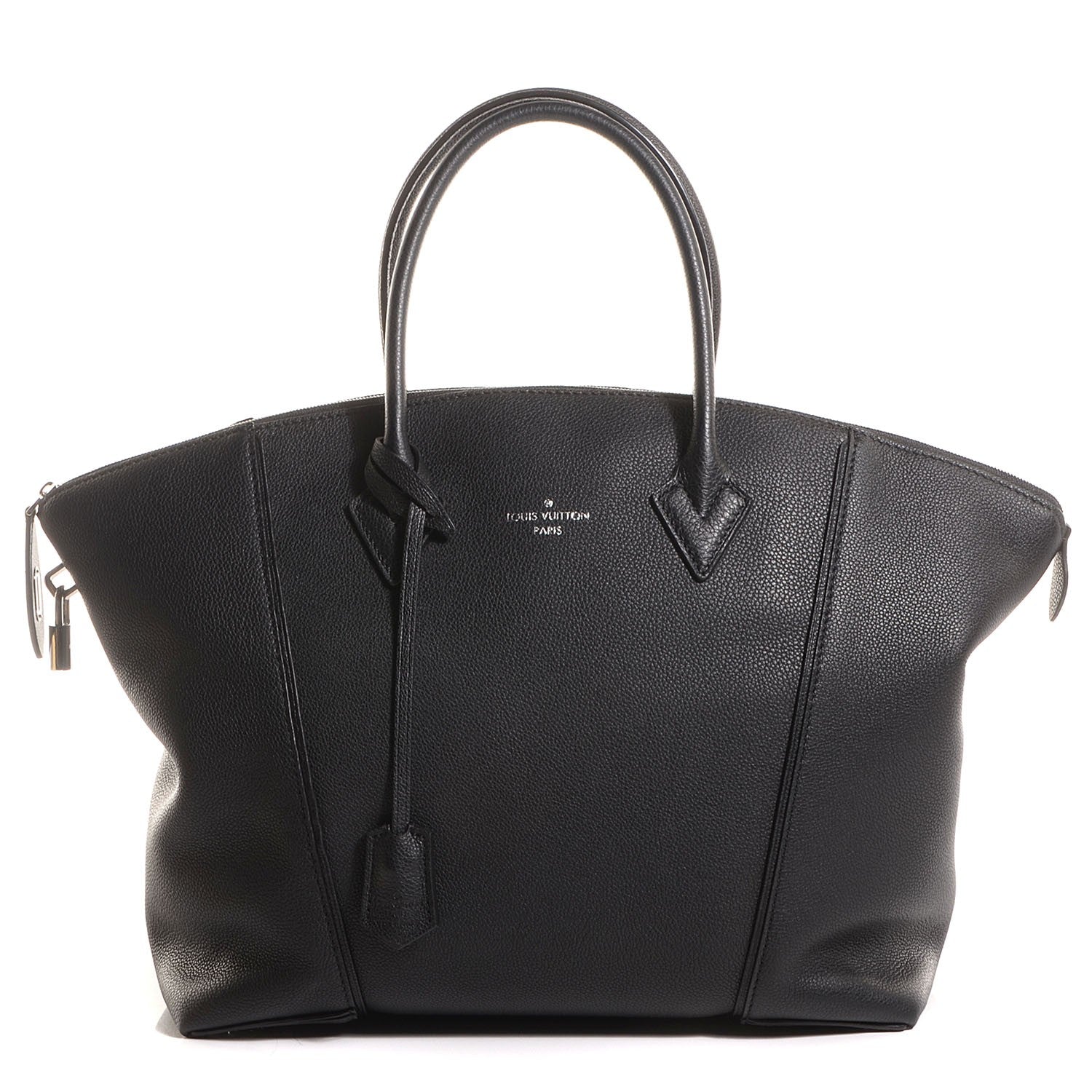 Louis Vuitton Veau Cachemire Soft Lockit MM Black 1 of 8
