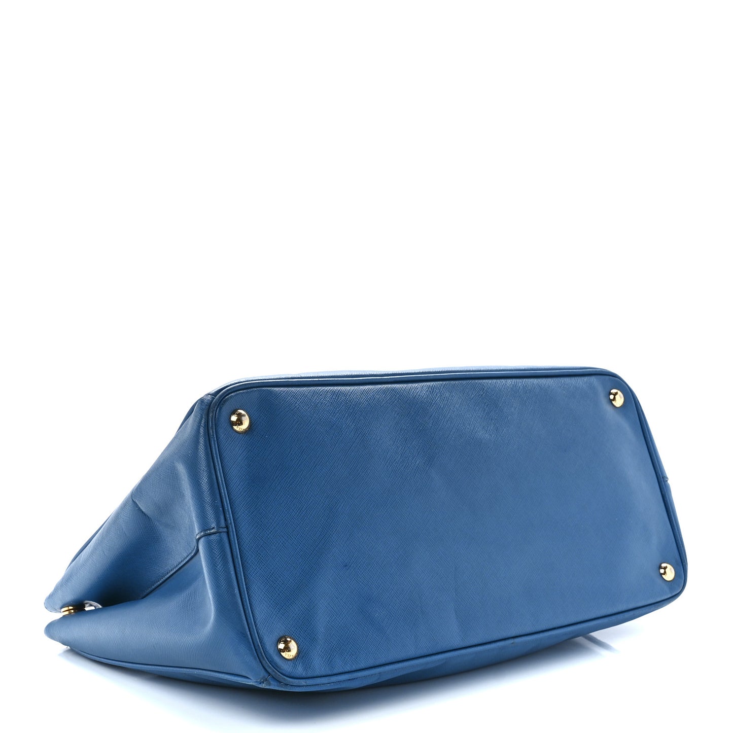 Saffiano Cuir Medium Double Bag Cobalto