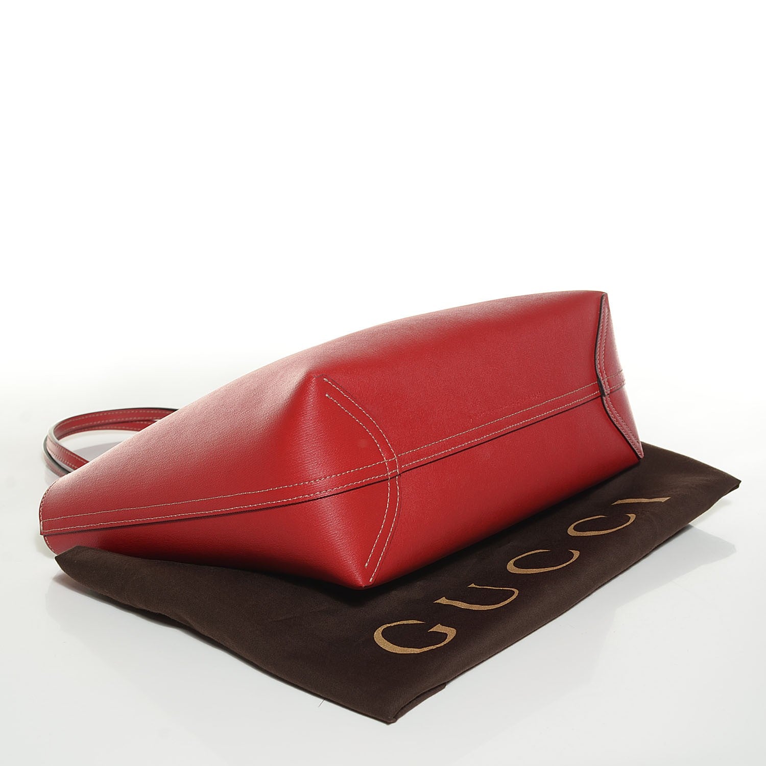 Gucci GG Supreme Monogram Small Reversible Tote Beige Red 6 of 8