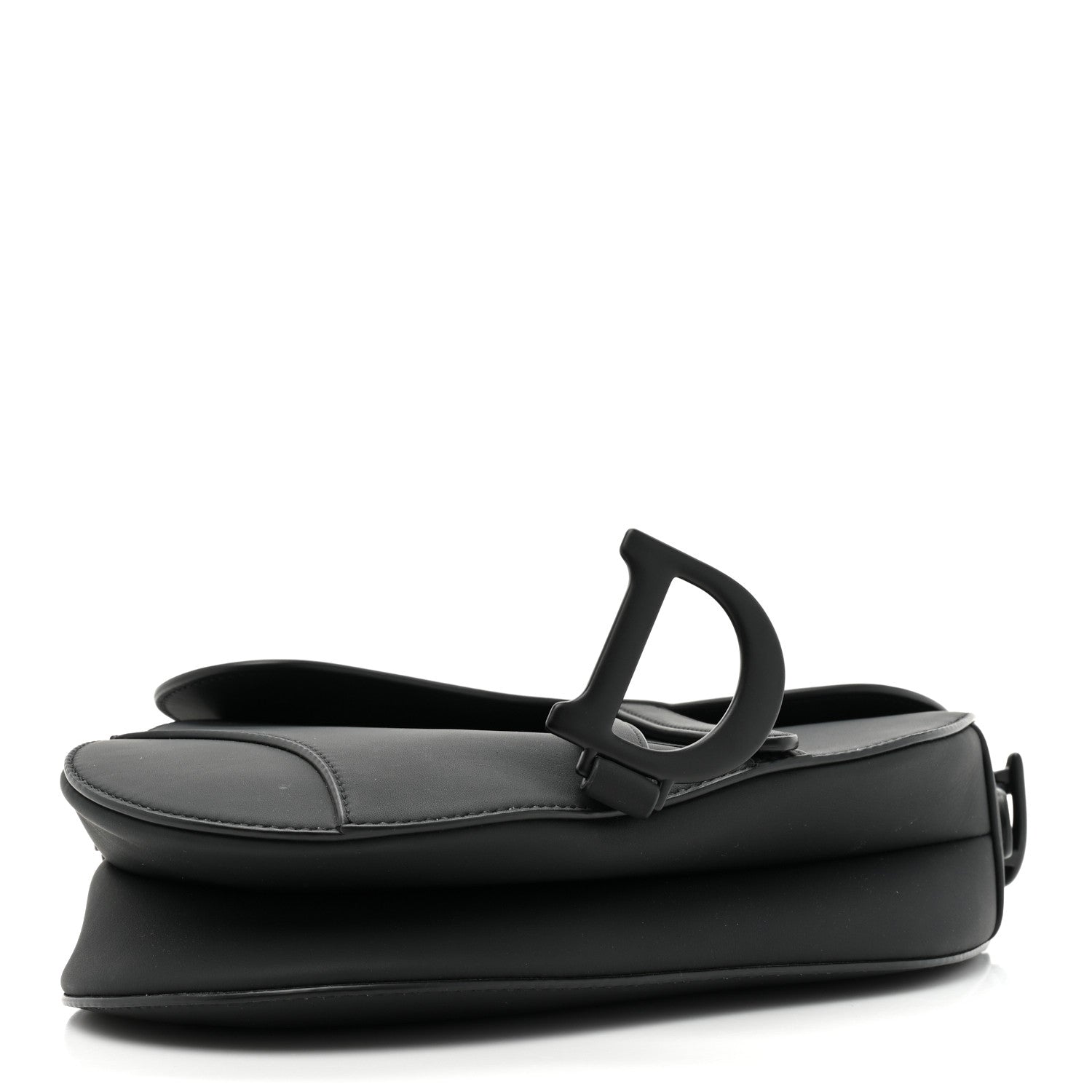 Christian Dior Ultra Matte Calfskin Saddle Bag Black 4 of 12