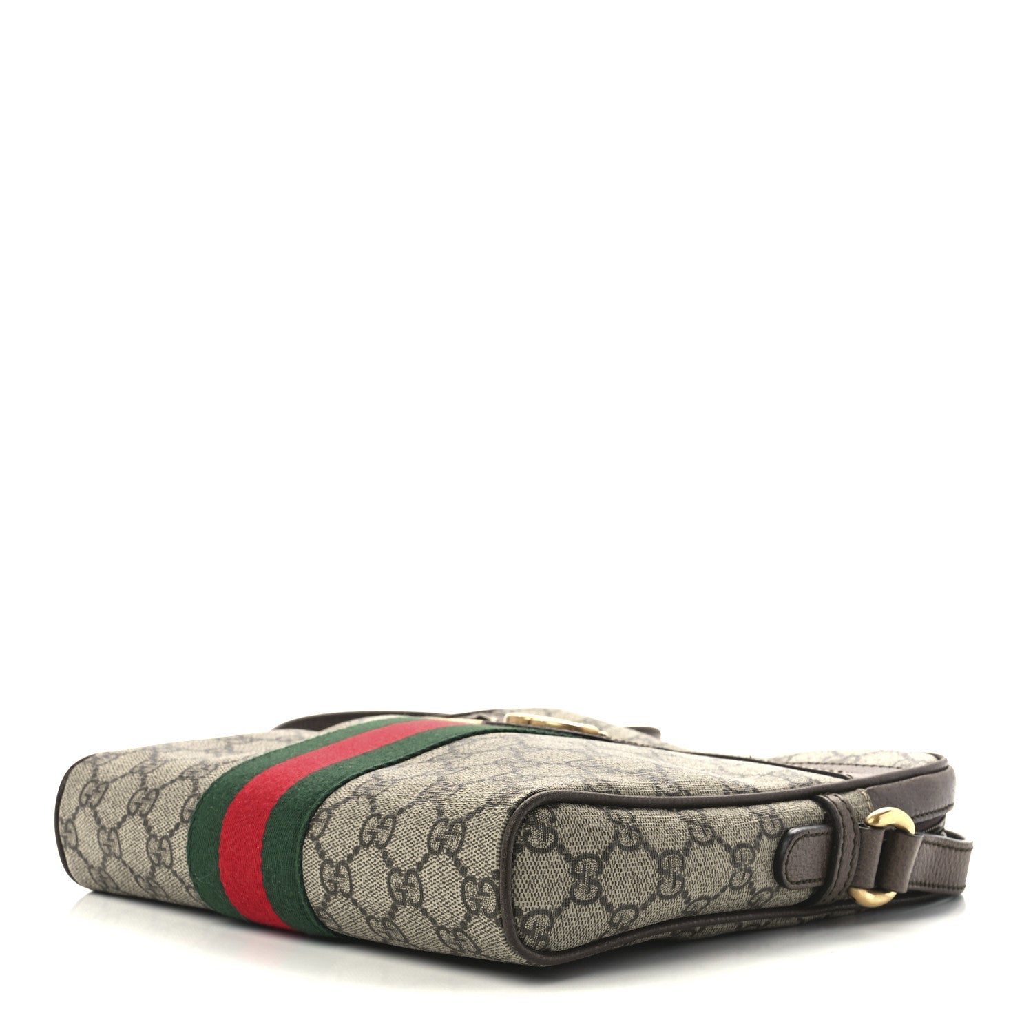 Gucci GG Supreme Monogram Web Small Ophidia Messenger Bag Brown 10 of 12