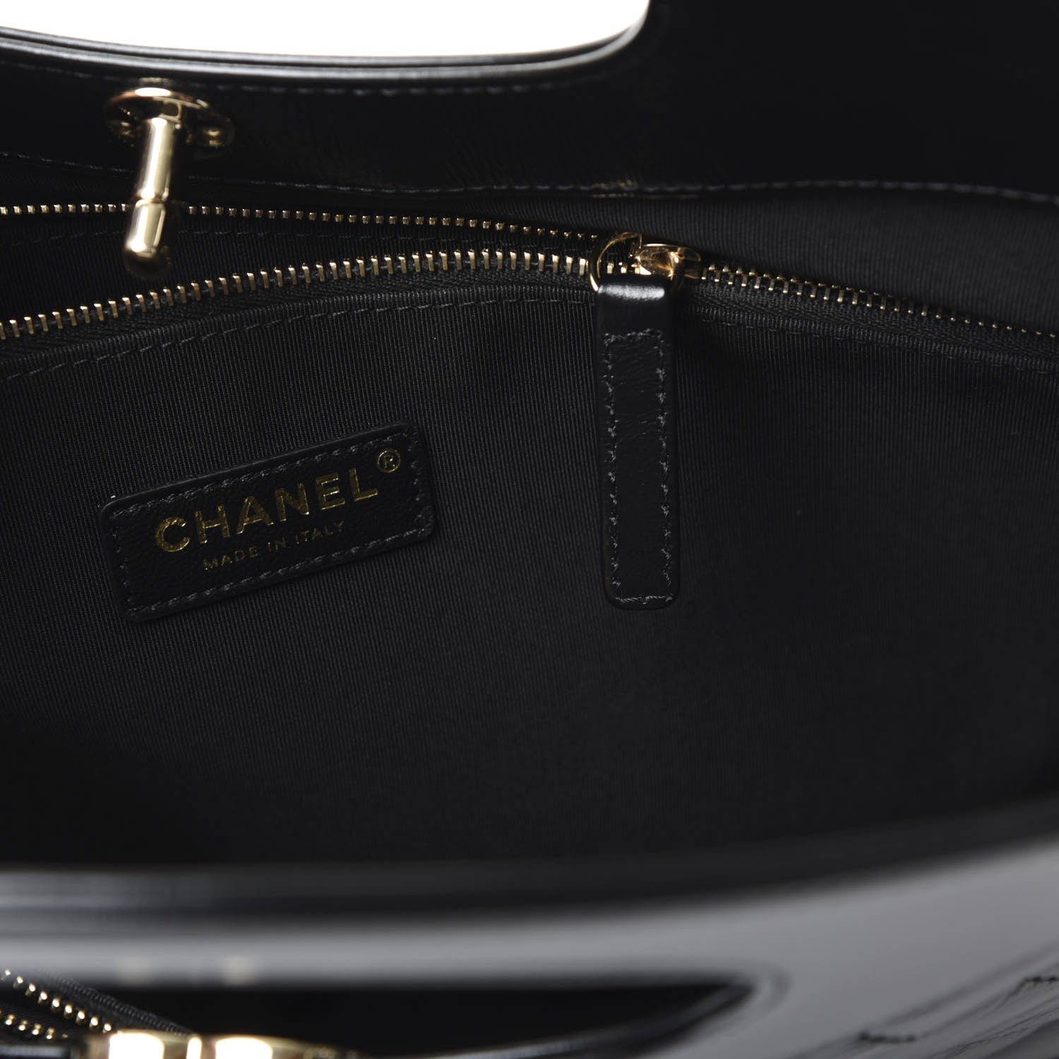 Chanel Aged Calfskin Quilted Large 31 Shopping Bag Black 7 of 10