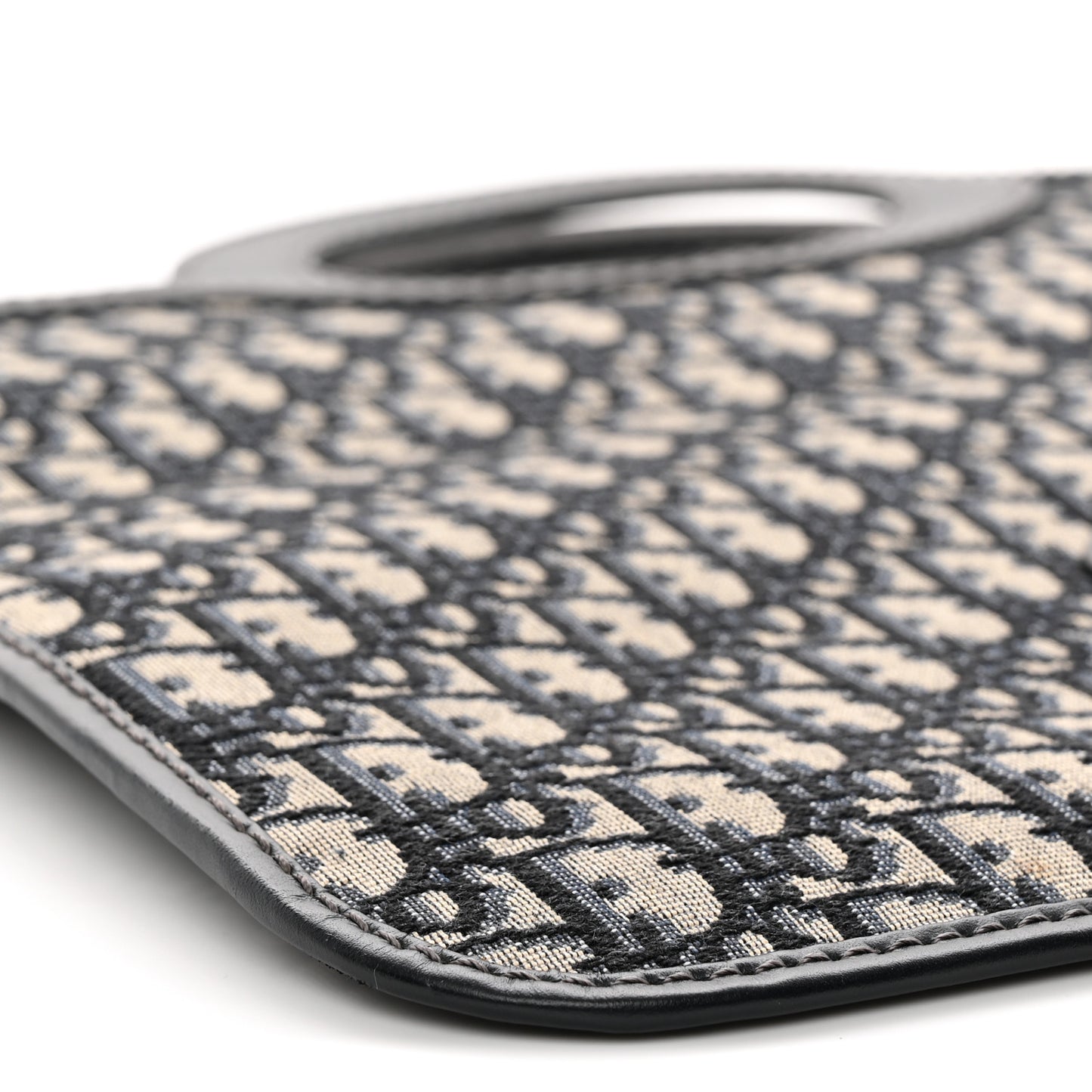Oblique Fold Over Clutch Blue