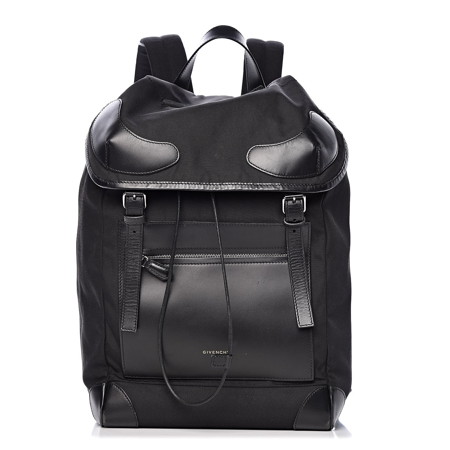 Givenchy Nylon Calfskin Rider Backpack Black 1 of 21