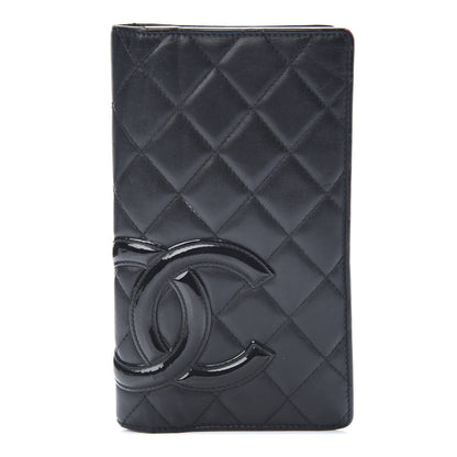 Chanel Calfskin Quilted Cambon Yen Wallet Black 1 of 10