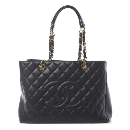 Chanel Caviar Quilted Grand Shopping Tote GST Black 1 of 13