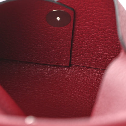 Hermes Evercolor Calvi Card Case Rouge Grenat 5 of 8