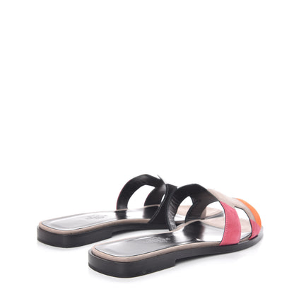 Hermes Suede Goatskin Oran Sandals 36 4 of 9