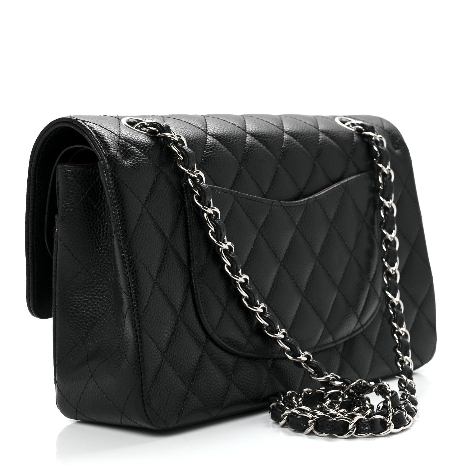 Chanel Caviar Quilted Medium Double Flap Black 4 of 14