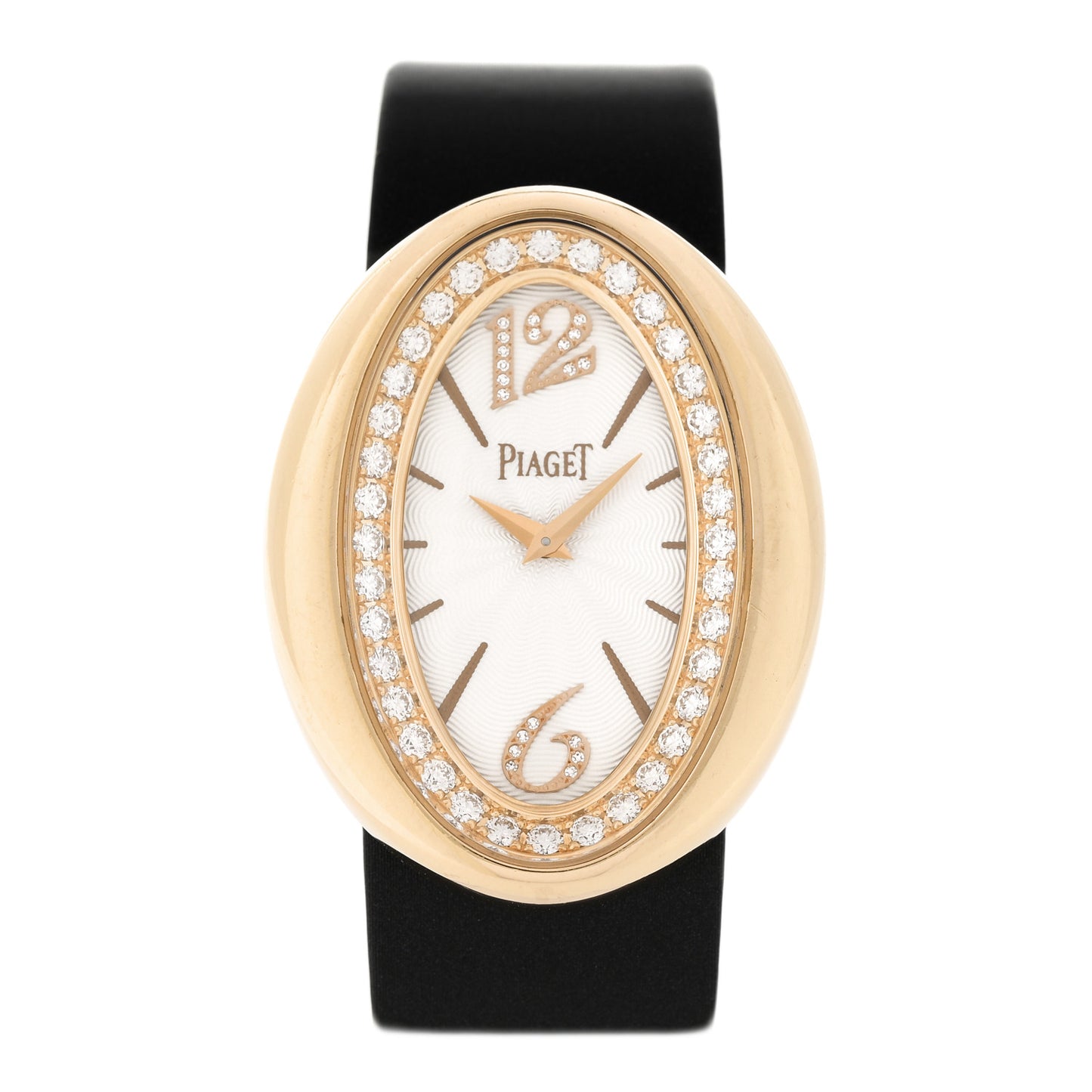 18K Yellow Gold Satin Diamond Bezel 31mm Limelight Magic Hour Quartz Watch