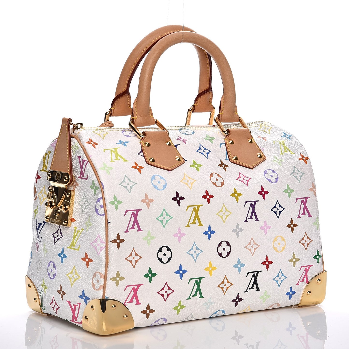 Monogram Multicolor Speedy 30 White