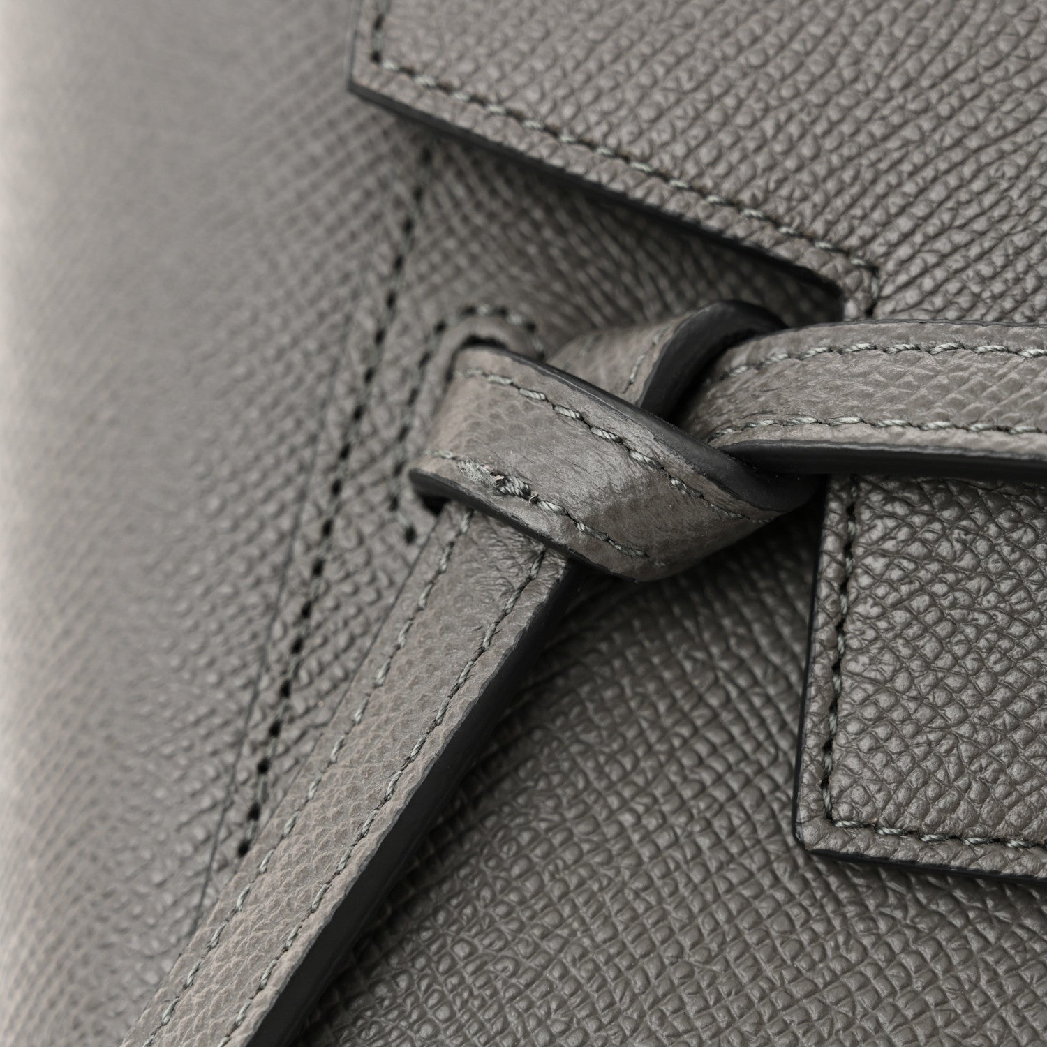 Celine Grained Calfskin Nano Belt Bag Grey 10 of 10