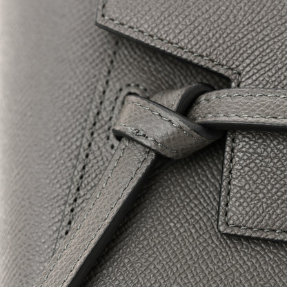 Celine Grained Calfskin Nano Belt Bag Grey 10 of 10