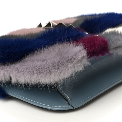 Valentino Garavani Mink Fur Medium Glam Lock Rockstud Flap Multicolor 9 of 18