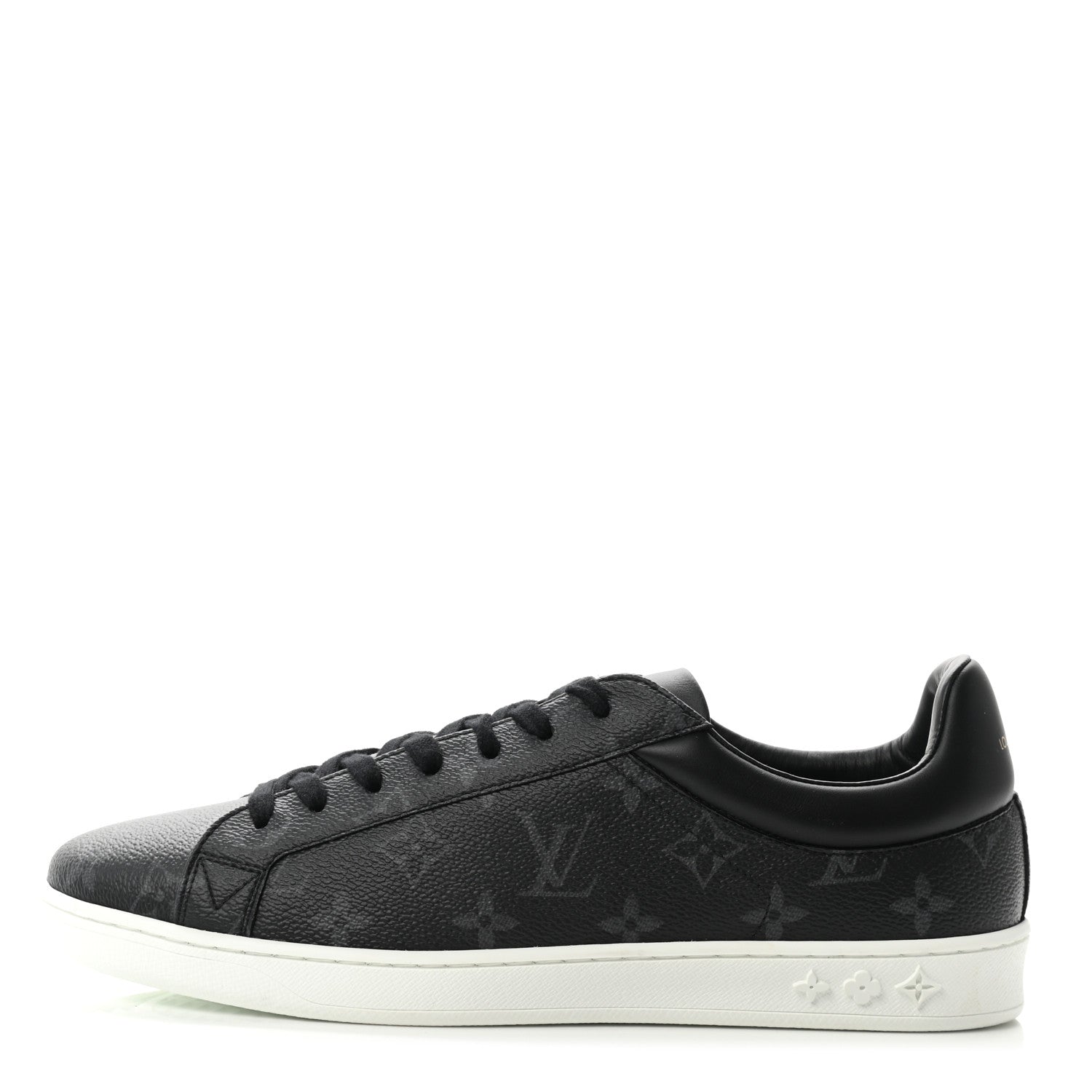 Louis Vuitton Calfskin Monogram Eclipse Luxembourg Sneakers 8 Black 1 of 8