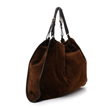 Gucci Suede Large Blondie Tote Brown 3 of 11