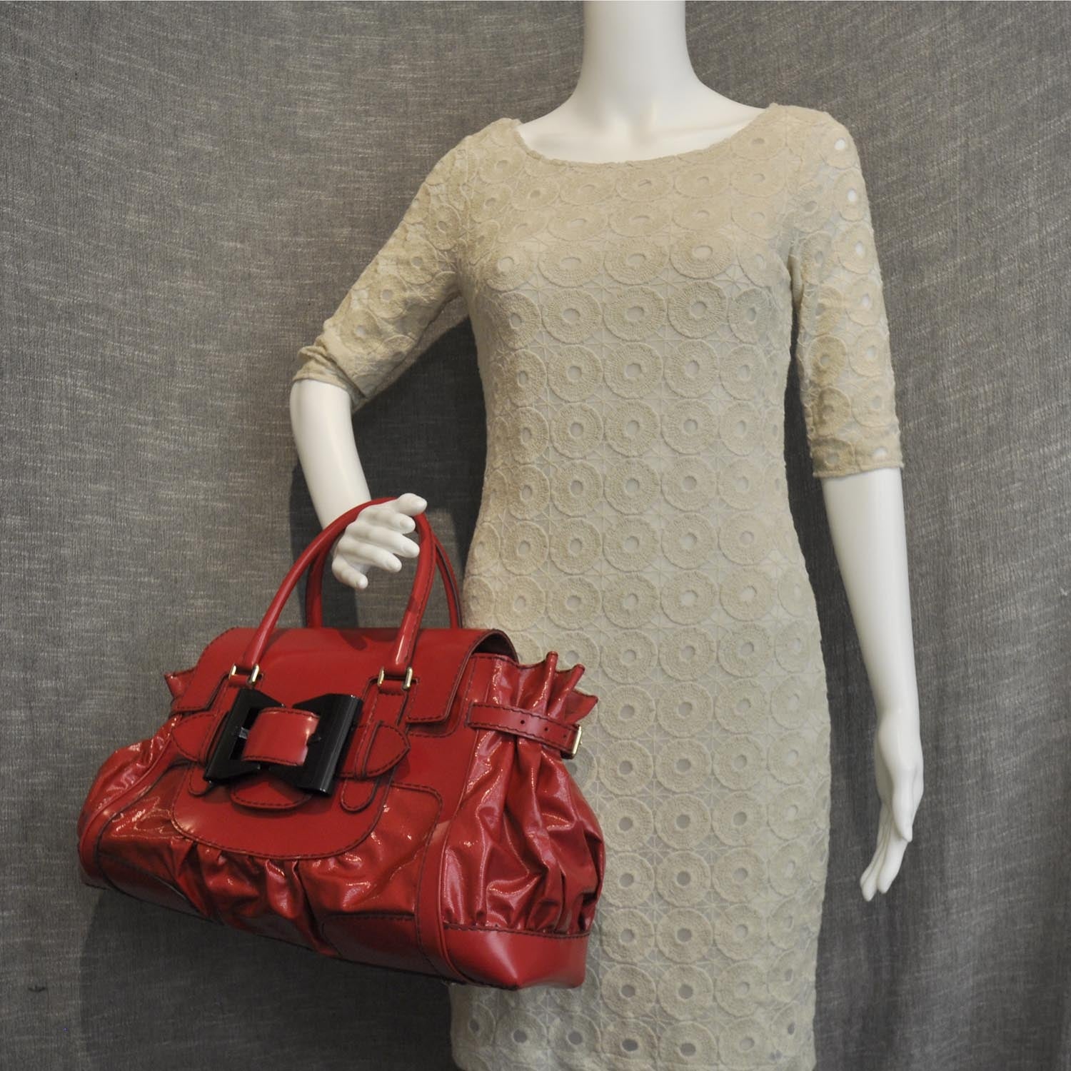 Gucci Dialux Queen Tote Red 2 of 11