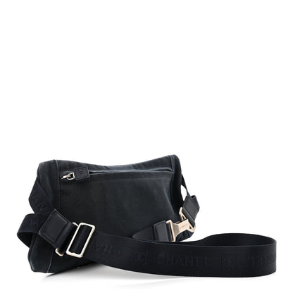 Chanel Canvas Sport Logo Waist Belt Bag Navy 3 of 11