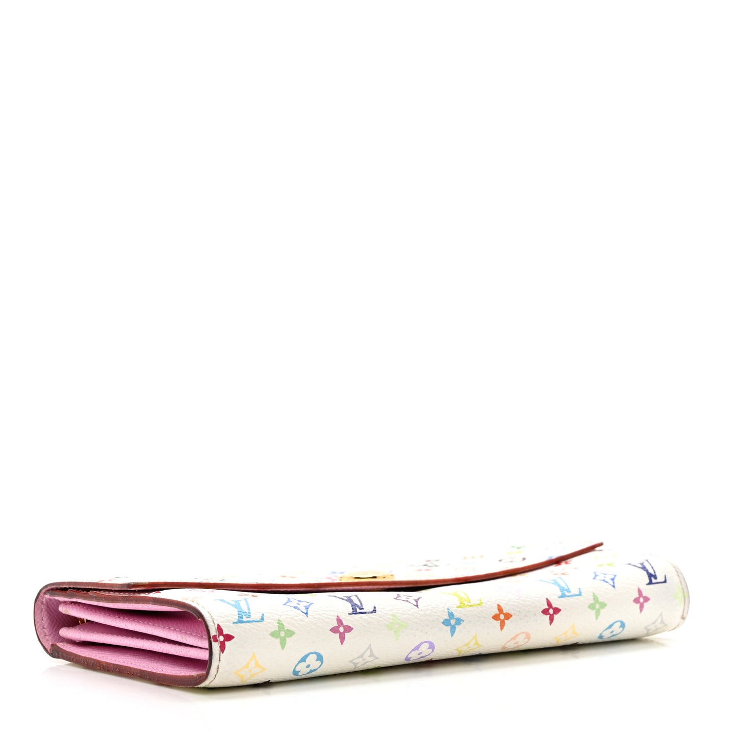 Monogram Multicolor Sarah Wallet White Litchi