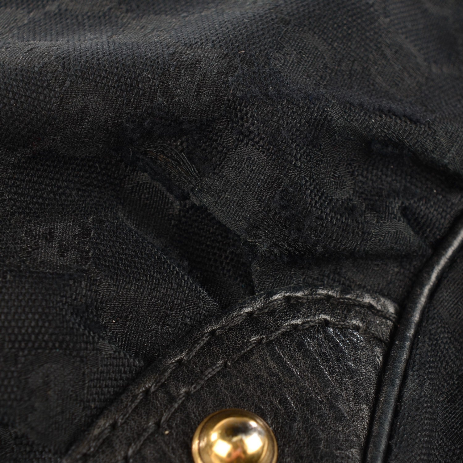 Gucci Monogram Medium Jockey Tote Black 9 of 13