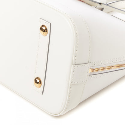 Louis Vuitton Smooth Calfskin Signature Alma PM White 4 of 7