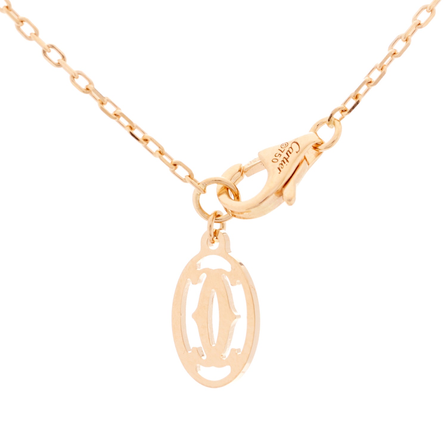 Cartier 18K Pink Gold Pink Sapphire D'Amour Pendant Necklace 4 of 5