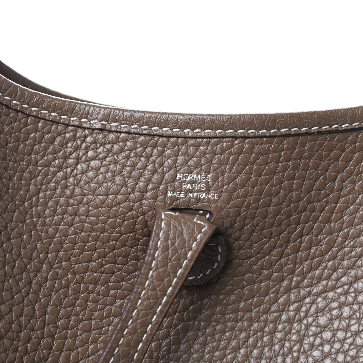 Hermes Taurillon Clemence Amazone Evelyne TPM Etoupe Bleu Indigo 6 of 10