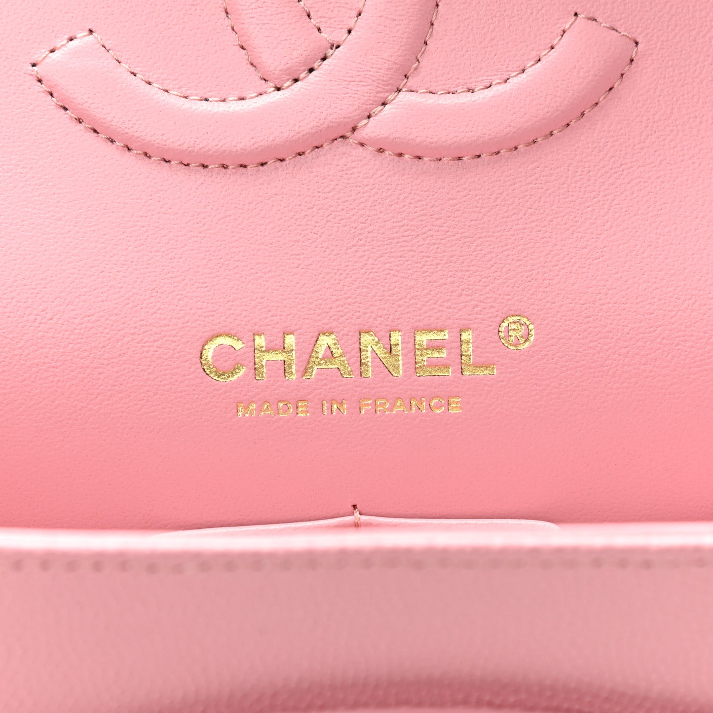 Caviar Quilted Medium Double Flap Pink