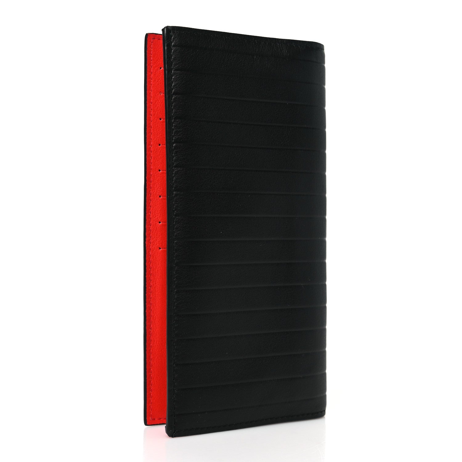 Christian Dior HOMME Calfskin Ribbed Wallet Black 3 of 8