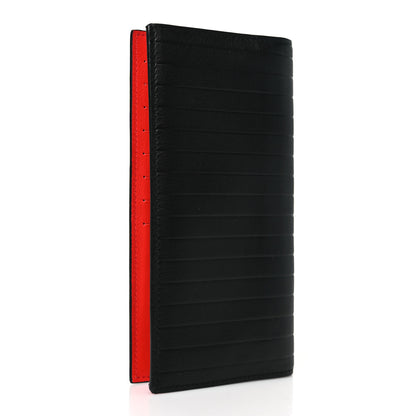 Christian Dior HOMME Calfskin Ribbed Wallet Black 3 of 8