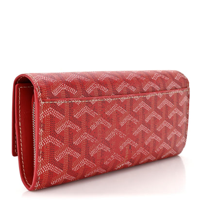 Goyard Goyardine Varenne Long Wallet Red 3 of 13