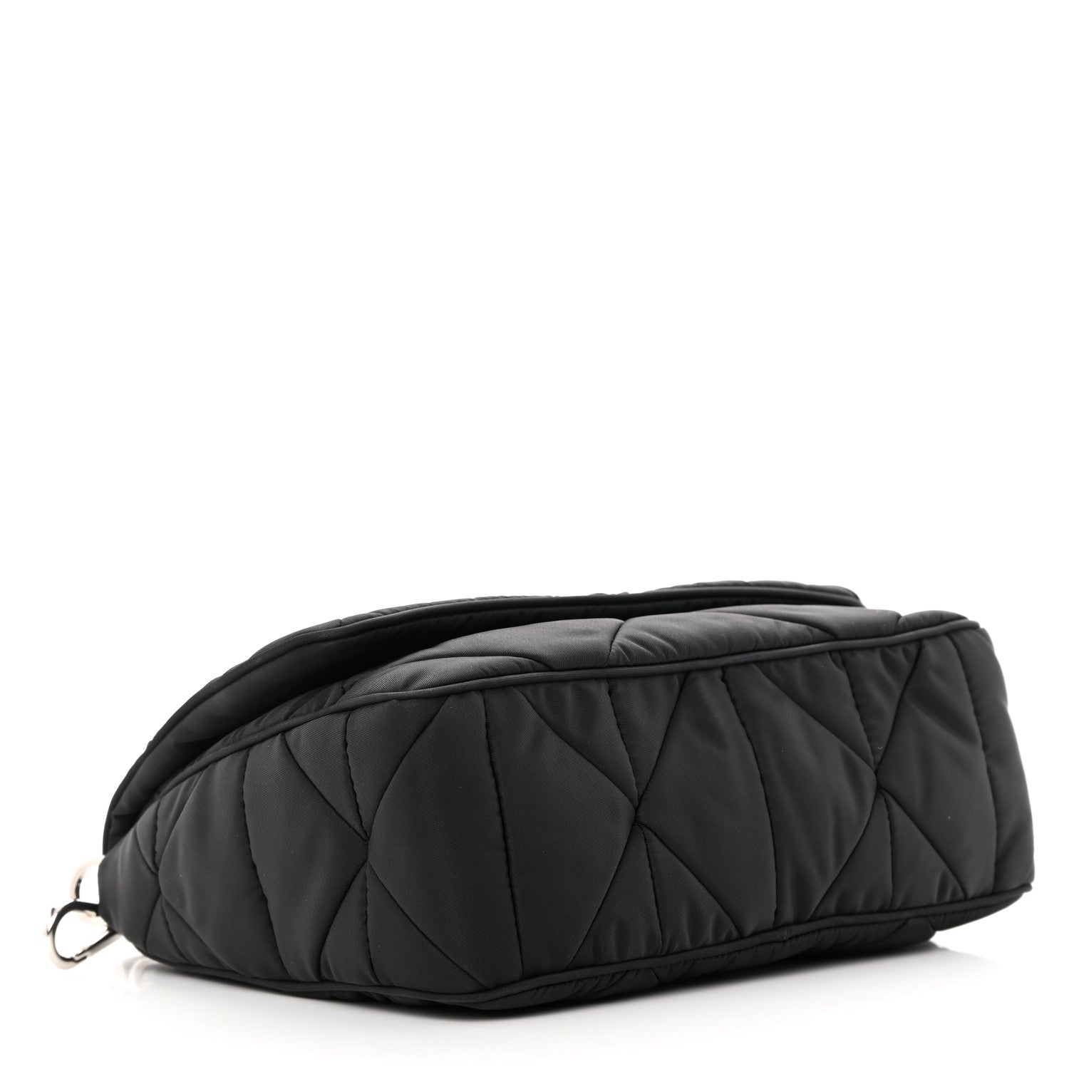 Prada Re-Nylon Quilted Padded Flap Shoulder Bag Black 4 of 18