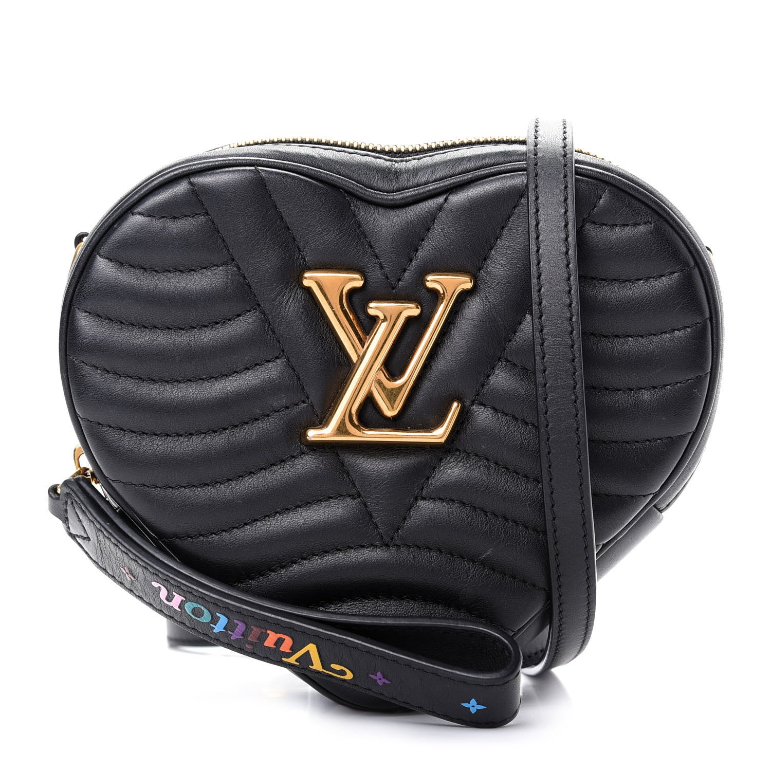 Louis Vuitton Calfskin New Wave Heart Bag Black 1 of 7