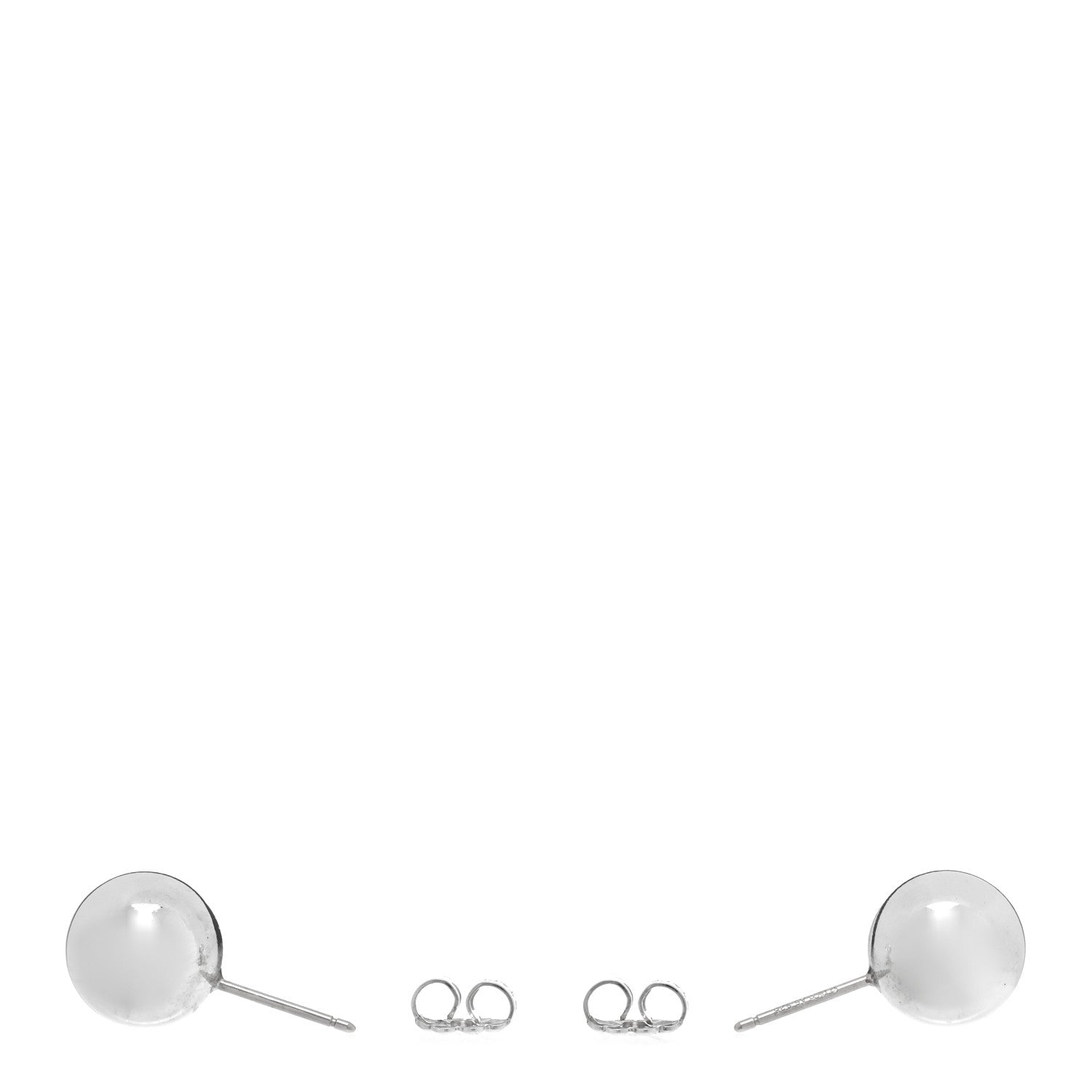 Tiffany Sterling Silver 10mm HardWear Ball Earrings 3 of 4