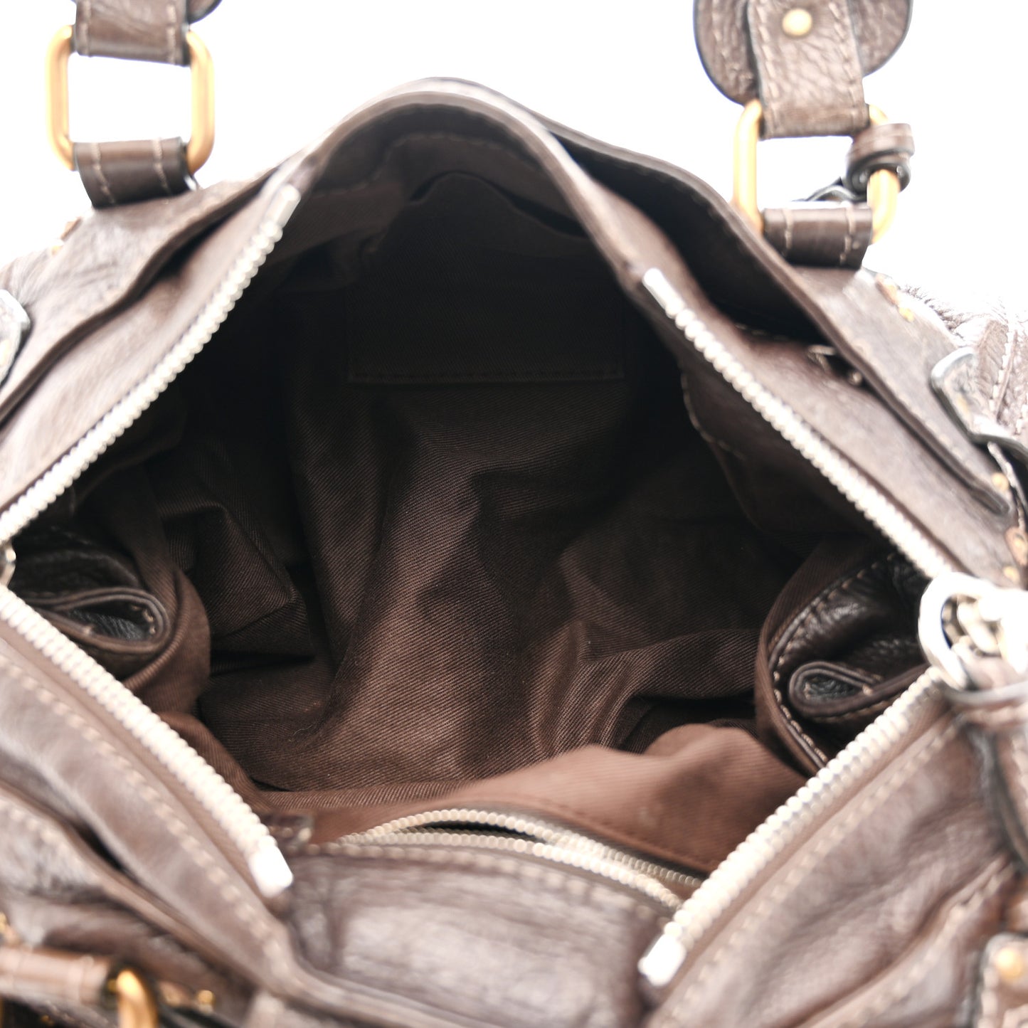 Calfskin Medium Paddington Satchel Chocolate