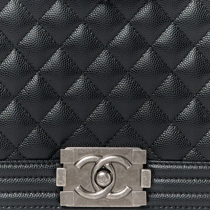 Chanel Caviar Quilted New Medium Boy Flap Black 8 of 11